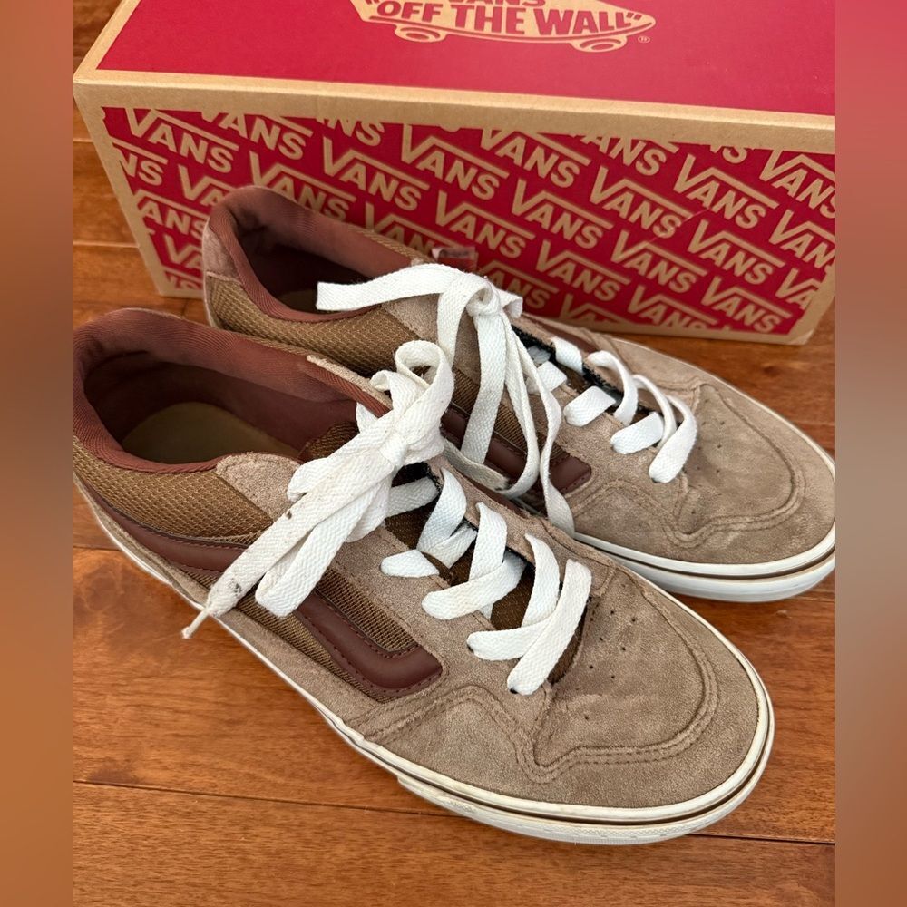 Vans Men's Tan and Brown Sneakers